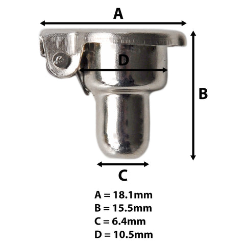 English 1/4" Push in Oil Port Cap Oiler