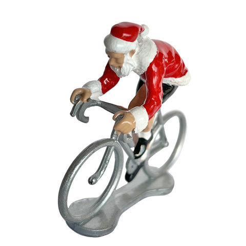 Miniature  Santa Claus Cyclist Model 